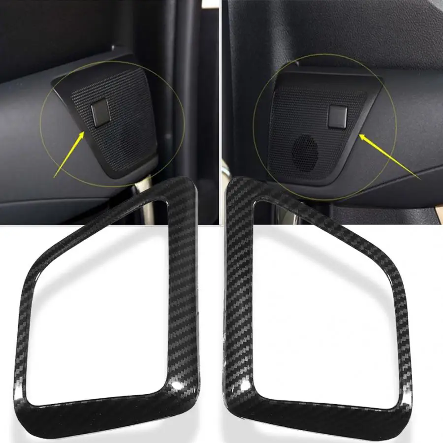 

2Pcs Car Interior Door Speaker Audio Frame Cover Trim Fit For Toyota Alphard VELLFIRE 2015-2018 Left Hand Driver Side