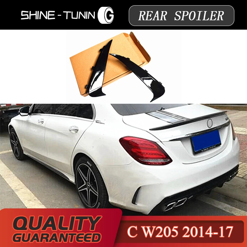 

suitable for Air Knife BACK Wing Designed For style Merc M-B C Class W205 C200 C180 C220 C250 C300 C43 c coupe 2014+