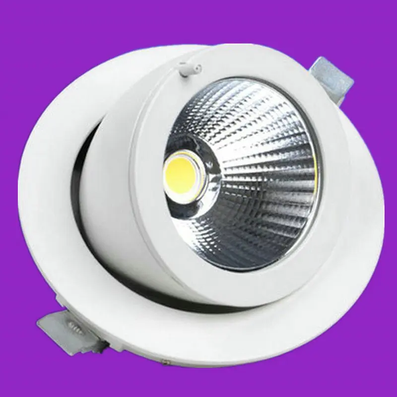 Поворот на 360 градусов светодиодный светильник COB Dimmable 7W10W15W 20W 30W LED Панель свет
