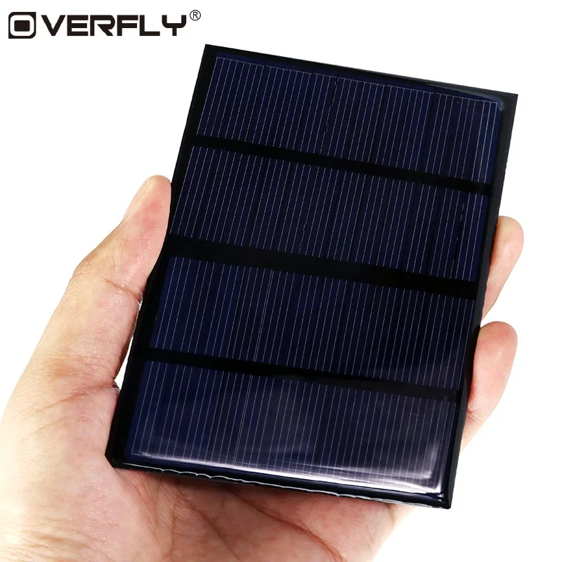 

Overfly Solar Panel 12V 1.5W 115x85mm Epoxy Mini Solar Cells Polycrystalline Silicon Solar DIY Solar Module