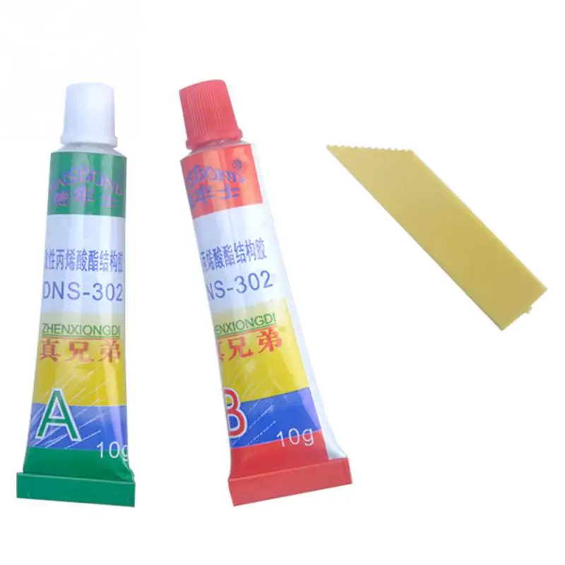 

2pcs 10ML Bond Metal Wood Plastic Adhesive Quick-drying Glue Epoxies Epoxies A B Red Green Resina Epoxi transparente Clear Glue