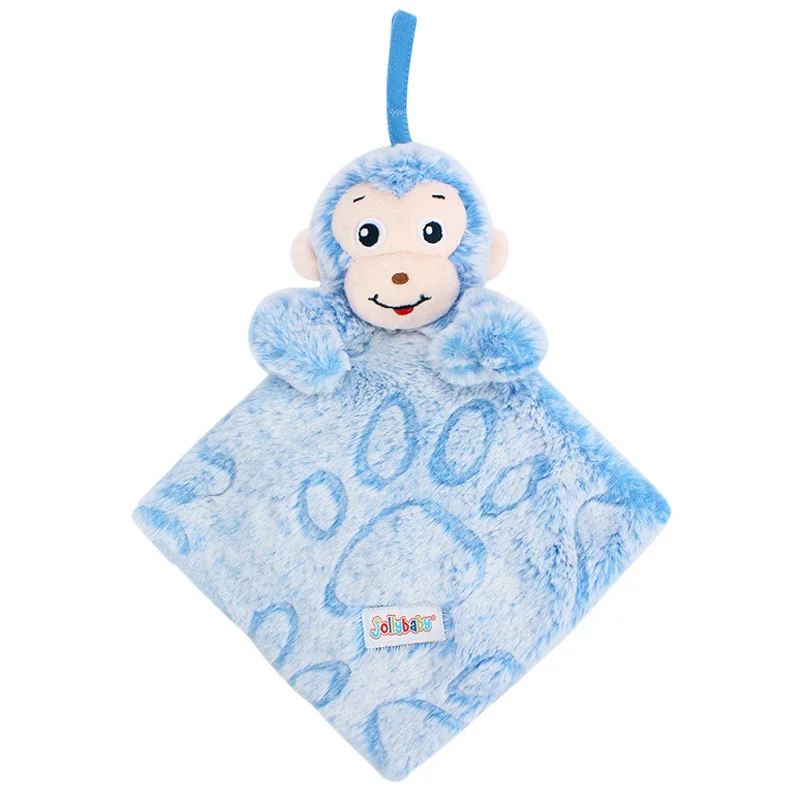 Suave de alta Calidad Mono Del Bebé Calmar Juguetes Lindo Regalo Muñecos de Animales Libro de Paño infantil brinquedo educativo