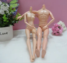 AILAIKI 2Pcs lot font b Doll b font Male Female Naked Bodies Necessary For Barbie font
