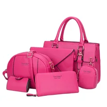 Six Piece Suit Composite Bag Women Stylish Embossed PU Shoulder Bag Ladies Elegant Fashion Crossbody Bag Gorgeous Handbag