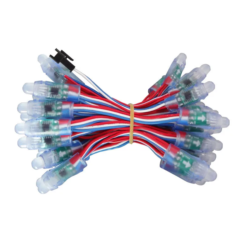 5V WS2811 MIX Wire Lmid 1000 шт. 12 мм WS2811 полный Цвет пикселей светодиодное освещение DC5V DC12V Вход IP68 Водонепроницаемый RGB Цвет цифровой светодиодный пиксель света - Цвет: 5V WS2811 MIX Wire