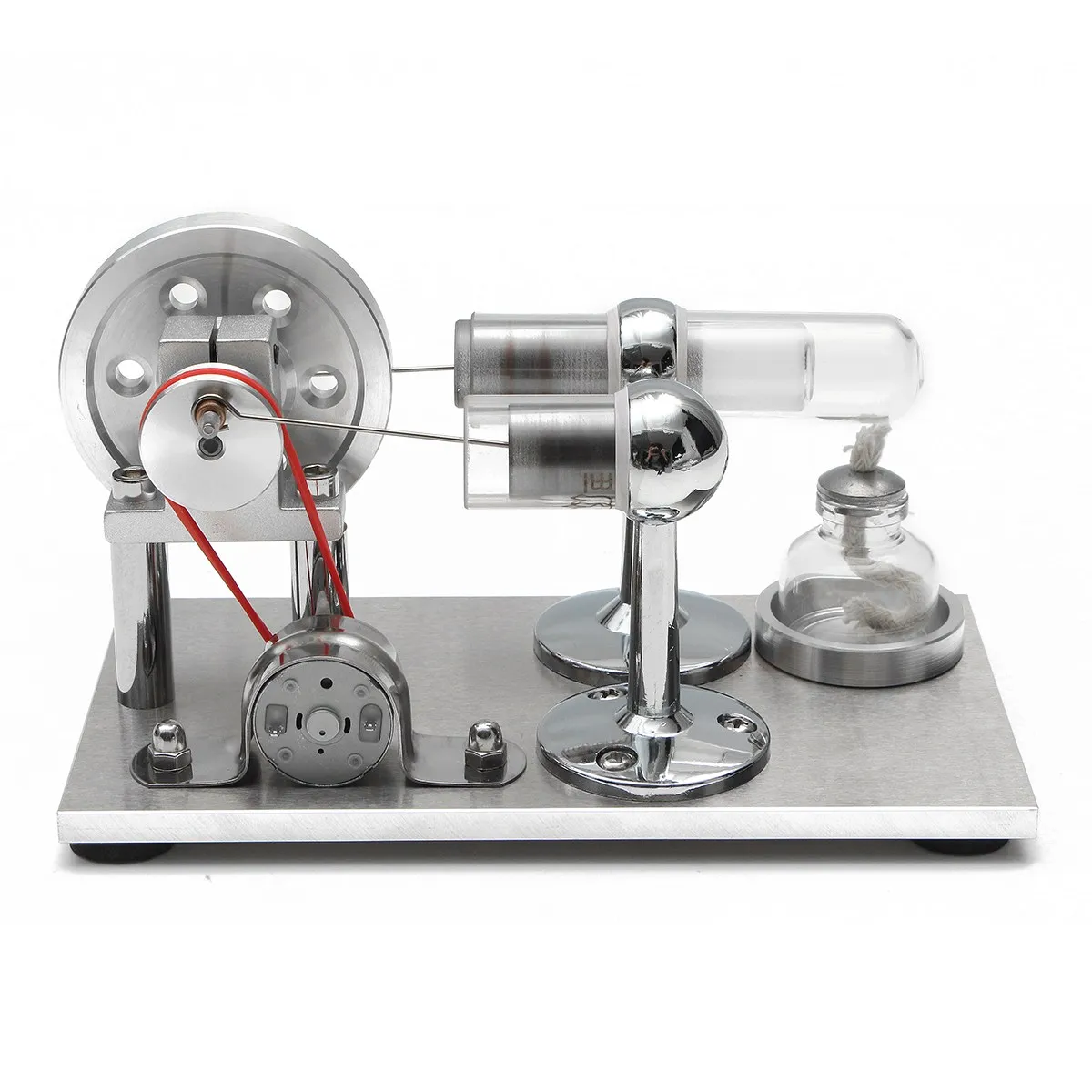 Hot Air Stirling Engine Model Electricity Power Generator Motor Kit Toy Gift