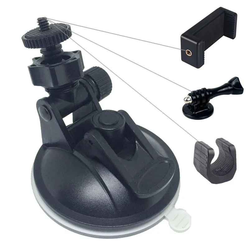 

Large Strong 90mm PVC Car Windshield Window Glass Suction Mount Camera Holder for Cellphone DVR BlackboxLED flashlight Go Pro