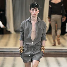 M-4XL модный мужской модный Повседневный Набор комбинезонов мужской простой комбинезон Подиумные сценические комбинезоны