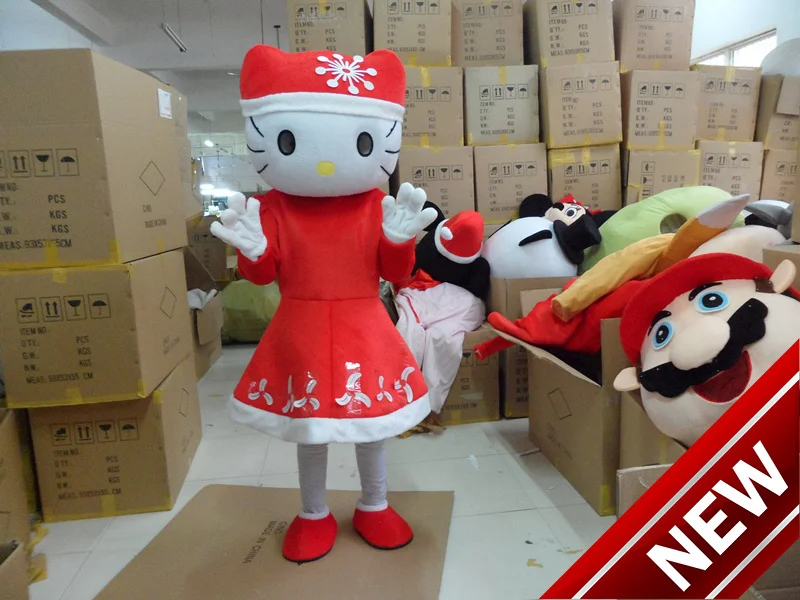 

mascot costumes for adults christmas Halloween Outfit Fancy Dress Suit Free Shipping Christmas hello Kitty