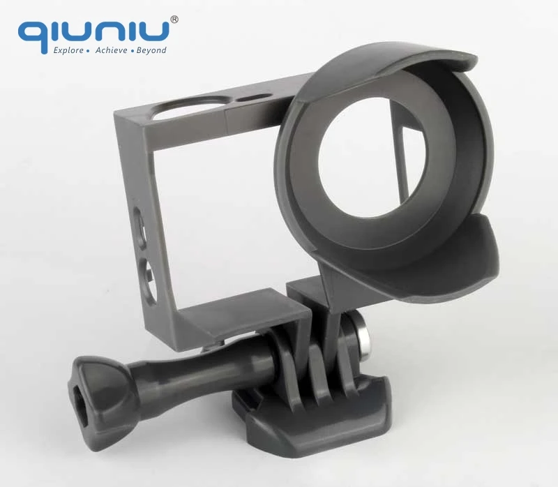 QIUNIU для GoPro Border Frame корпус крепление солнцезащитный чехол с защитой от солнца бленда с объективом освещение капота щит для GoPro Hero 4 3+ 3