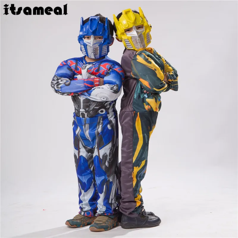 

optimus prime bumblebee muscle costume kids full body carnival costumes