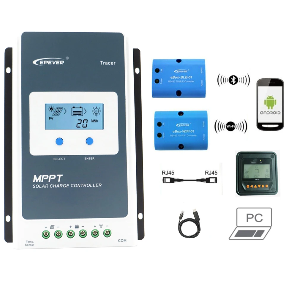 Товар Tracer 3210AN 30A <b>MPPT Solar Charge</b> Controller 12V 24V ...