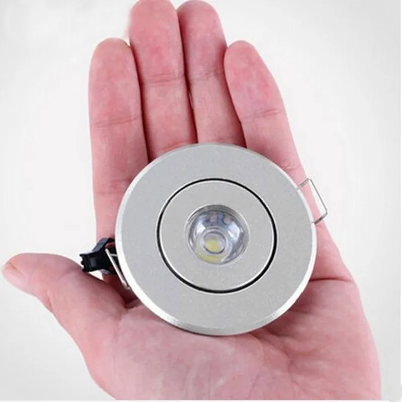 Mini LED spot lights dimmable 3W DC12V recessed ceiling lamp 220V 40-45mm jewelry lighting downlight for cabinet showcase light 5