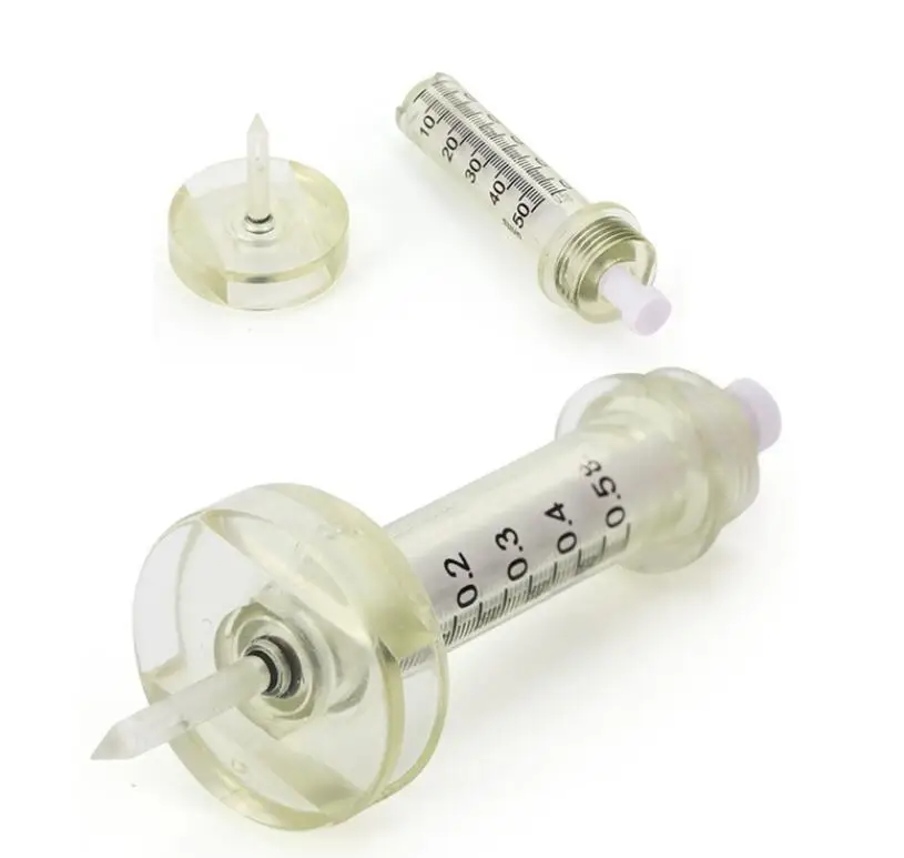 

0.5ml 5pcs Syringe and Medicine needle Ampoule head for hyaluron gun hyaluron pen High Pressure wrinkle removal water syringe