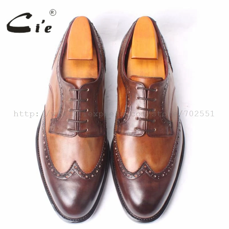 Cuir Rond Goodyear Hommes La Craft Derby Bout Cousu À Respirant Main Mix En Chaussures Couleurs Couleur De Brun Robe Chaussure D100 Cie gvfq5
