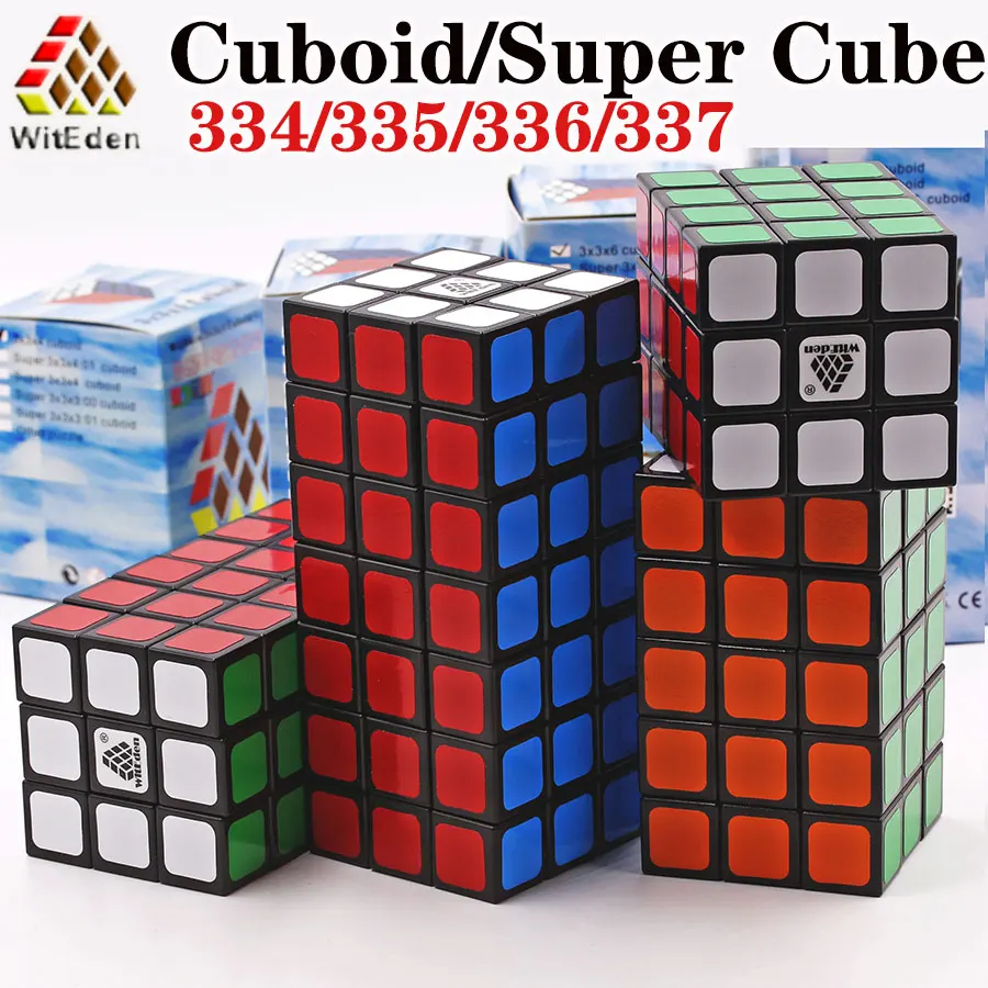 

Magic cube puzzle WitEden cuboid super seriese 334 335 336 337 professional educational special twist wisdom game toys cube gift