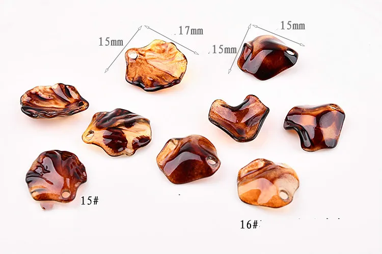 Diy earrings accessories Korean Super Fairy frosted petals Peony slices La given hand earrings Jewelry Findings