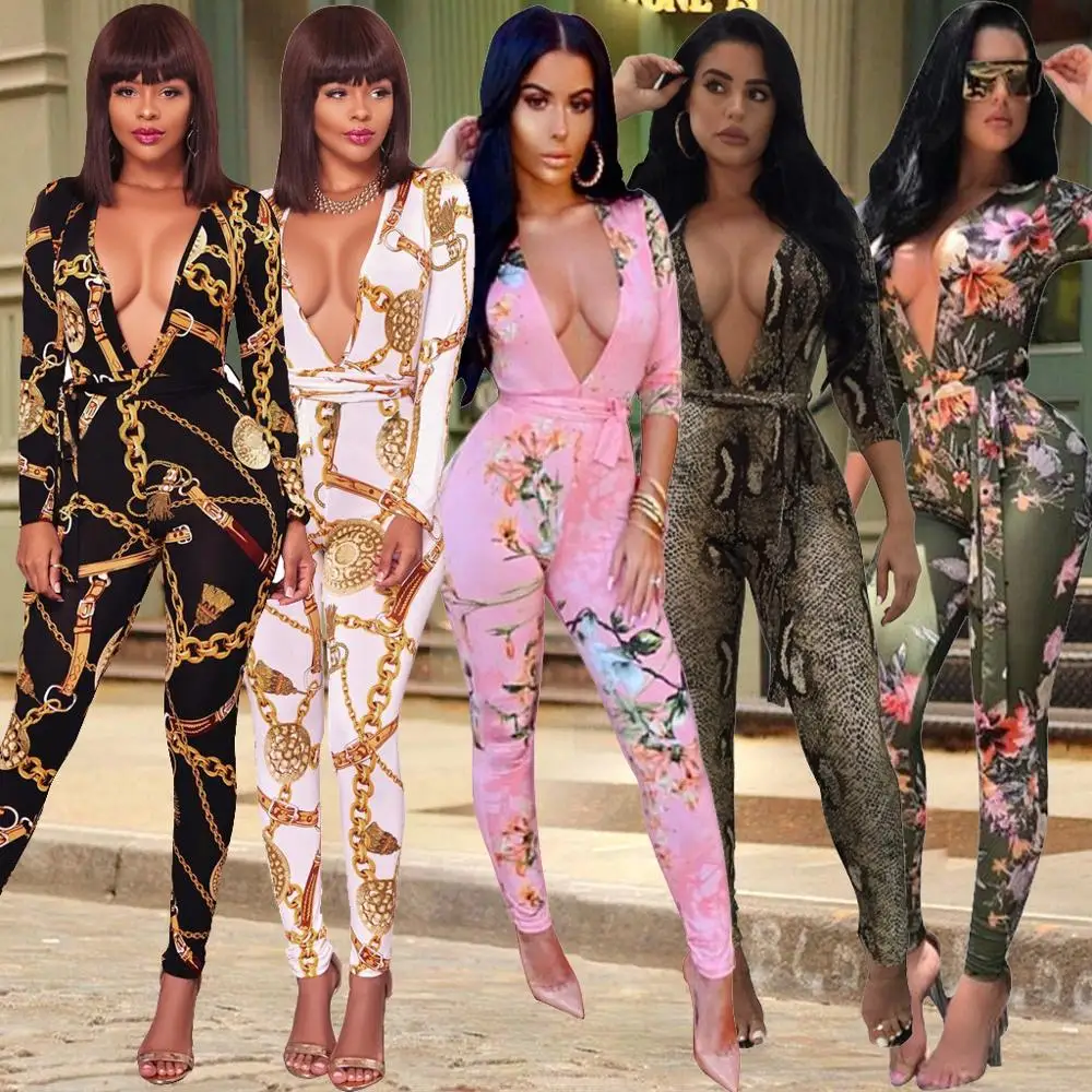 Autumn Print Long-sleeved Jumpsuit Nightclub Thick Cotton Skinny Wowen Streetwear Sexy New Mid Waist Rompers Womens Jumpsuit Hot Autumn Print Long-sleeved Jumpsuit Nightclub Thick Cotton Skinny Wowen Streetwear Sexy New Mid Waist Rompers Womens Jumpsuit Hot