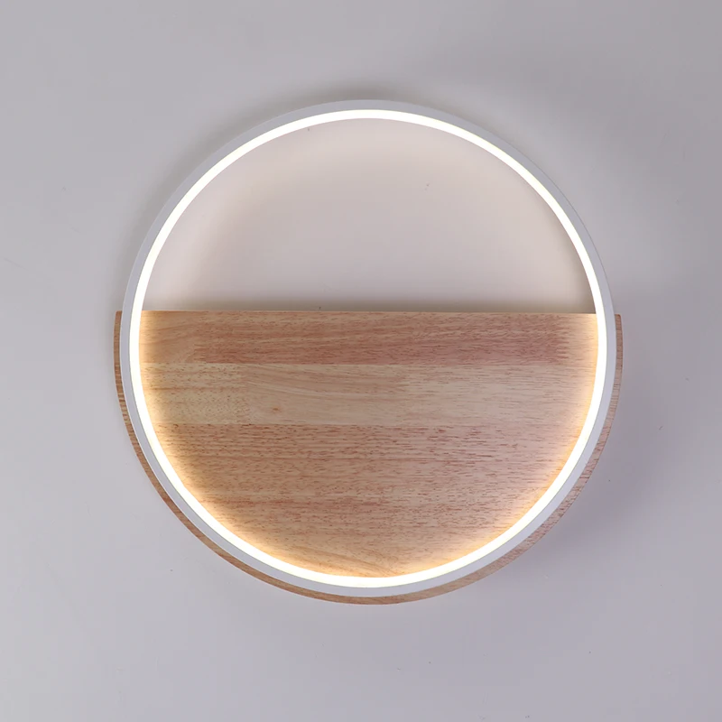 Современный деревянный светодиодный потолочный светильник MDWELL Post для гостиной, спальни, скандинавского дизайна, супер тонкий круговой потолочный светильник