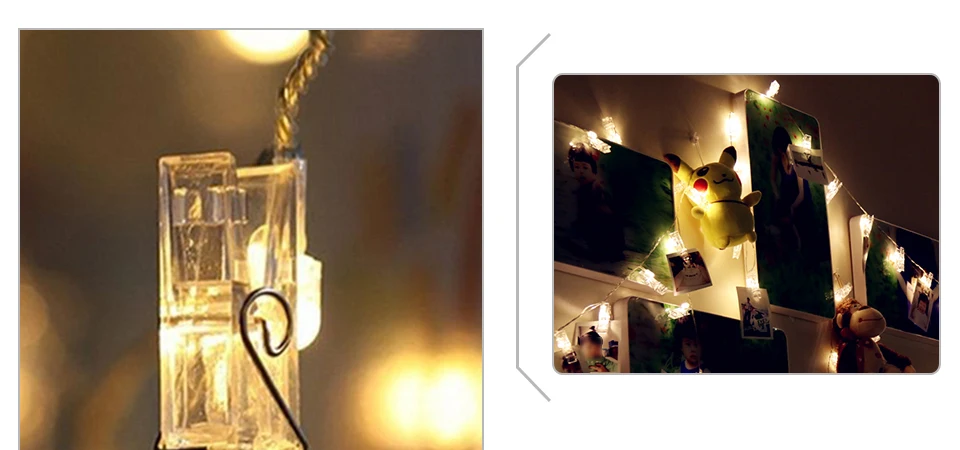USB RGB LED Card Photo Clip String Light (9)