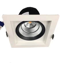 DALI, 0-10 В, 1-10 В, ТРИАК с регулируемой яркостью, квадратный Встраиваемый светодиодный светильник, 24 60 лучей, антибликовый высококачественный коммерческий светильник