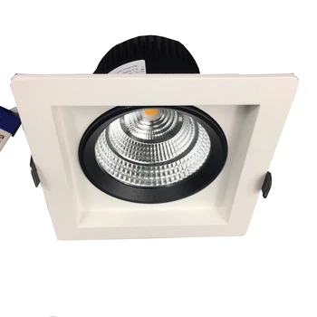 

DALI, 0-10V, 1-10V, Triac Dimmable Square Recessed LED Downlight 24 60 Beam Anti Glare High Quality Commercial Light