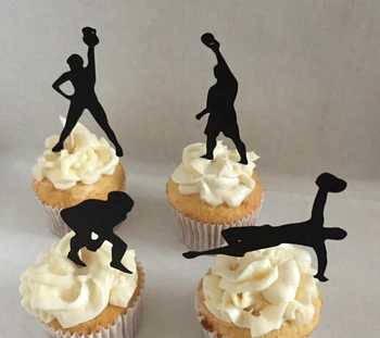 

Kettlebell Silhouette cupcake toppers Bachelorette Hem night Party Supplies wedding birthday baby shower party toothpicks