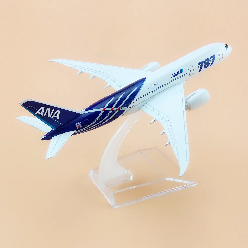 Фото 15 см сплав металла Air Japan Airlines ANA Boeing 787 B787 8 Airways модель самолета Модель W Стенд 15 см сплав металла Air Japan Airlines ANA Boeing 787 B787 8 Airways модель самолета Модель W Стенд