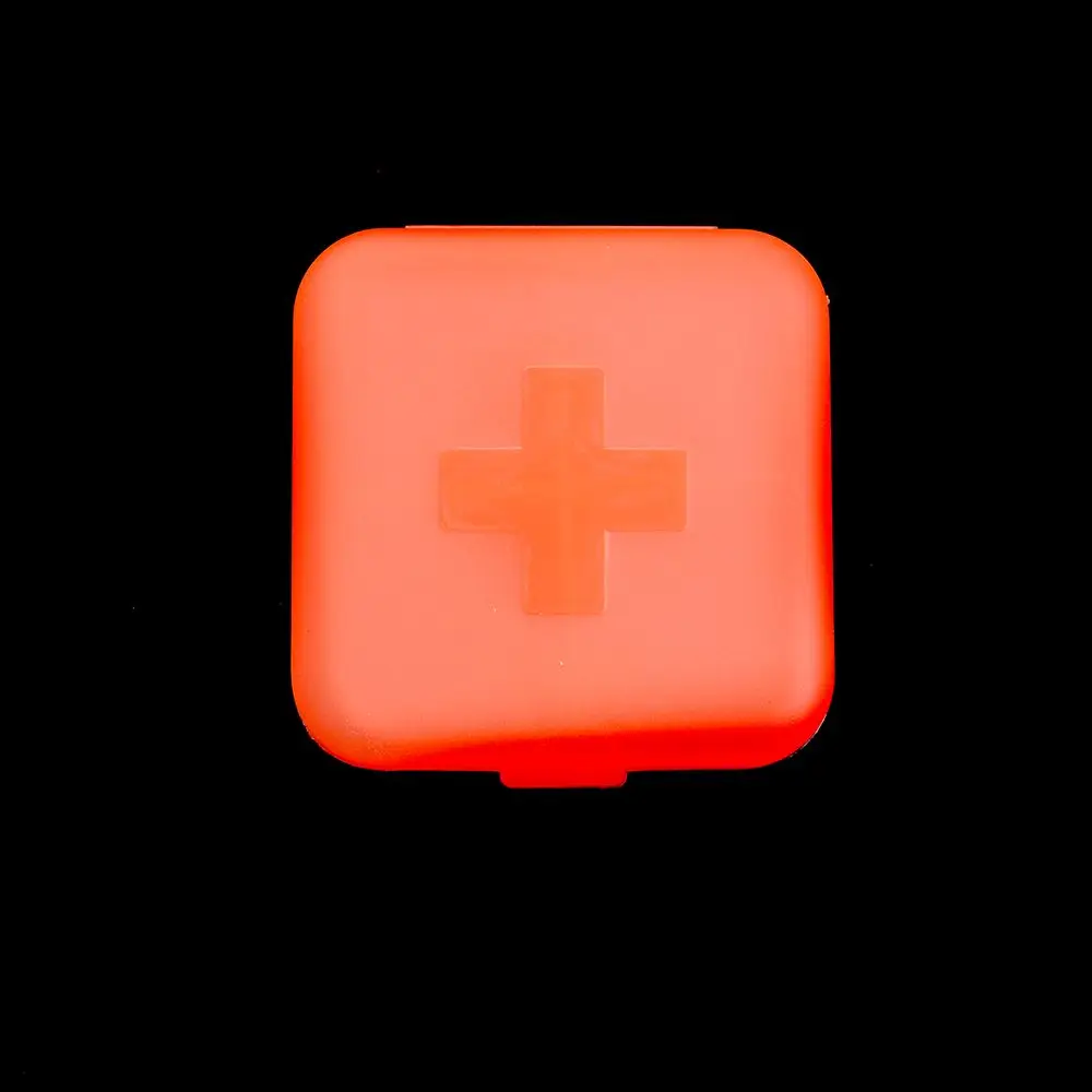 4-день квадратной таблеток для использования в витамин Коробка Чехол Диспенсер Для Хранения Организатор Планшеты коробка дома таблетки коробка для хранения ювелирных изделий, расходные материалы - Цвет: Красный