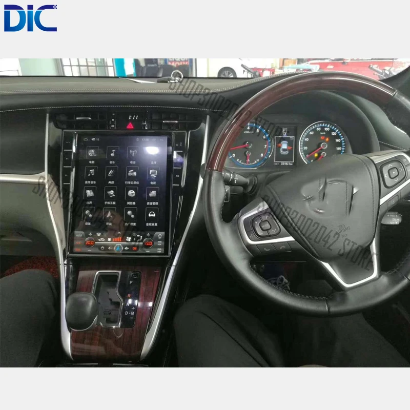 Top DLC Android vertical screen navigation video player GPS multifunction can bus video audio For toyota harrier 2