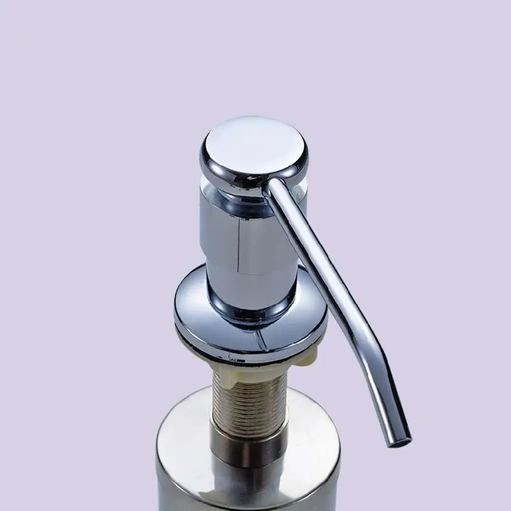 

Kitchen Sink Detergent Bottle Stainless Steel Kitchen Soap Dispenser Dish Lotion Bottle Container