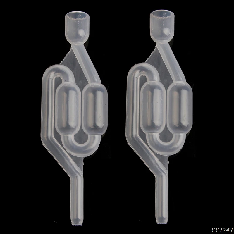 

2Pcs Air Lock Bubble Grommet Exhaust Water Seal Valve with Cork Beer Wine Making