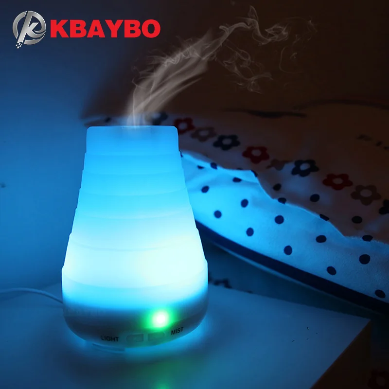 

KBAYBO Essential Oil Diffuser 100ml Aroma Essential Oil Cool Mist Humidifier 7 Color LED Lights Changing for Home Office Baby