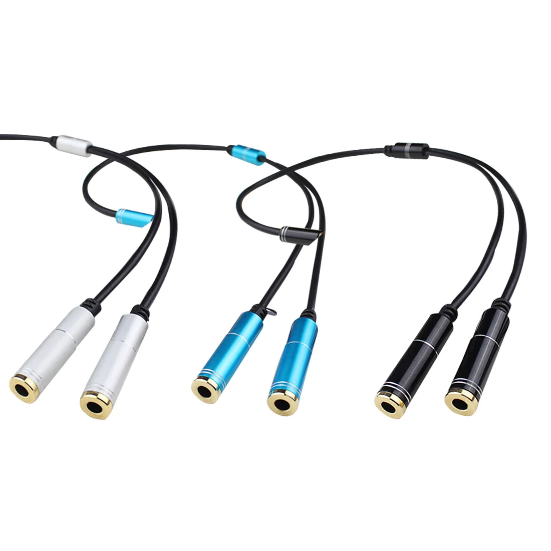 Centechia 3.5mm Jack Headphone+Mic Audio Splitter Gold Plated Aux