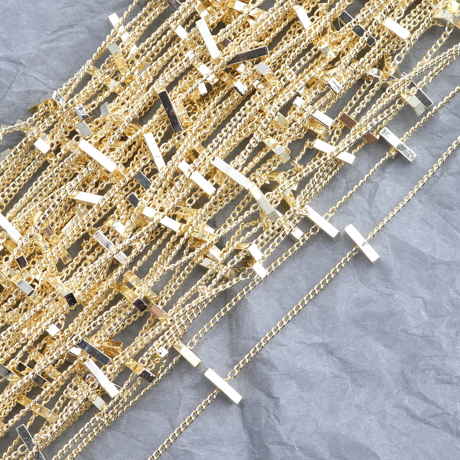 GUFEATHER M347, металлическая цепь из шариков, 18K золотые ювелирные аксессуары, diy серьги кулон, ручная работа, шарм, изготовление ювелирных изделий, 3 м/лот