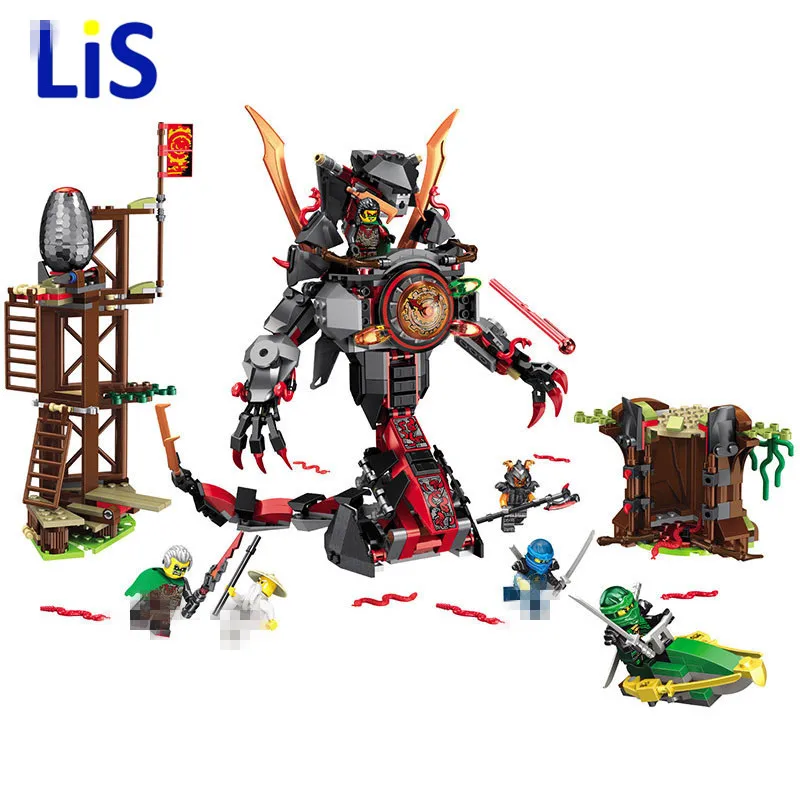 

734PCS NEW Series Best Technic Building Blocks Sets VS Snake Boss The Time Armor Snake Favorite Toys