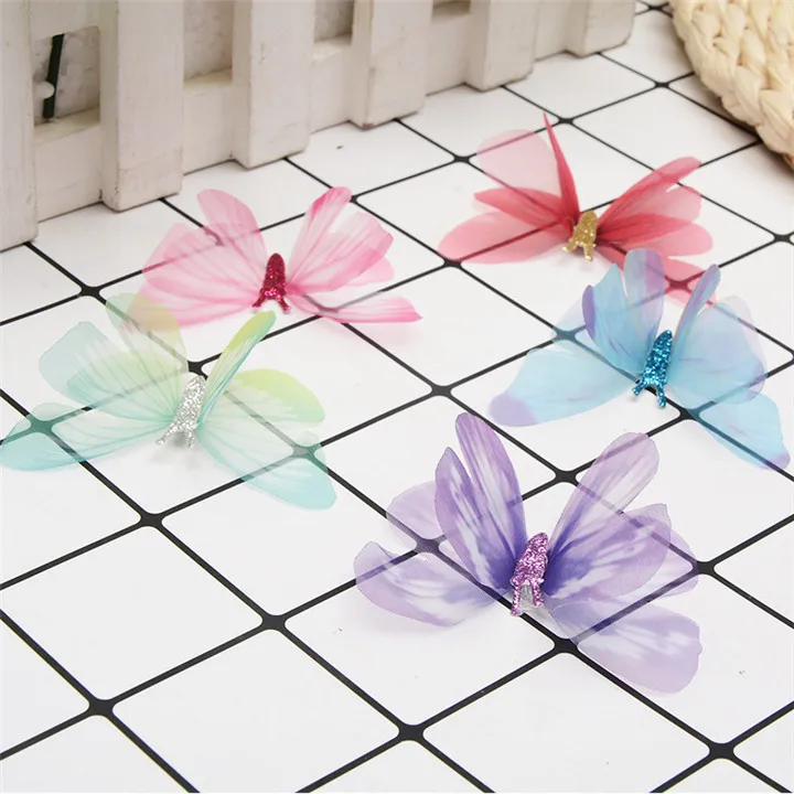 1 10PCS Colorful Butterfly For DIY Apparel Sewing & Fabric Lace Choker Necklace Women Clothing Sewing DIY Craft Supplies 30