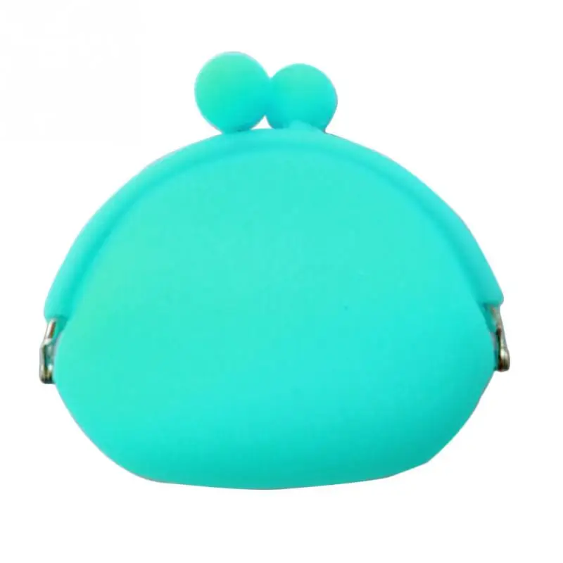 Женский новый стильный милый силиконовый круглый кошелек для монет карт