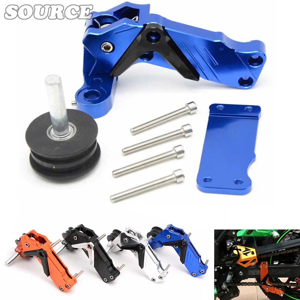 Motorcycle Chain Tensioner Aluminum Chain Universal Motorcycle Chain Adjuster Automatic Elastic Adjustment Chain Guide Gear I.1003070077