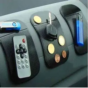 

5PCS New Powerful Silica Gel Magic Skin Car Black sticky pad Antiskid Mat Non-slip Auto Anti Slip Cell Phone GPS Mat Holder