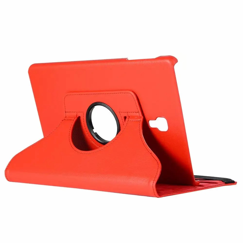 Кожаный смарт-чехол с поворотом на 360 градусов для samsung Galaxy Tab A A2 10,5 T590 T595 SM-T590 чехол для сна - Цвет: Red