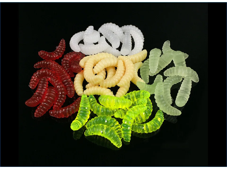 GLUREE-50PcsLot-Bread-Worm-Fishing-Lures-Maggot-Grub-Soft-Baits-Luminous-Artificial-Bait-Tackle-Sea-Fishing-Accessories-5-Color_02