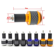 Универсальные CNC алюминиевые аксессуары для мотоцикла, мотоцикл наконечники на руль/крышки наконечники для рук для YAMAHA HONDA KTM SUZUKI