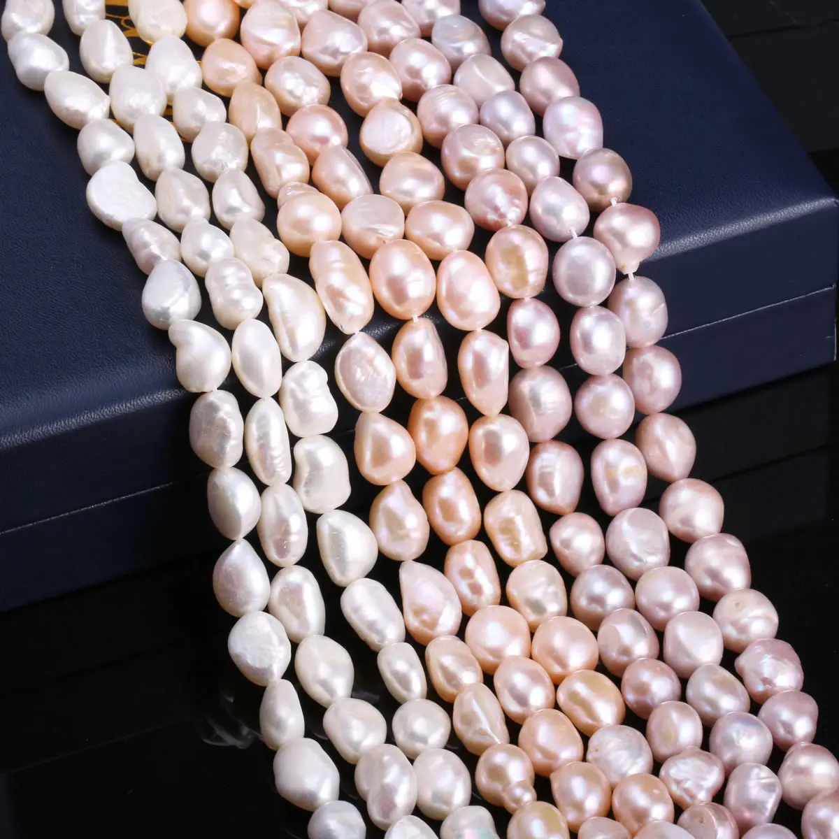 

100% Natural Freeform Freshwater Cultured Pearls Beads DIY Beads for Jewelry Making DIY Strand 13 Inches Size 10mm-11mm