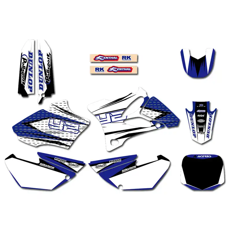 Графика фоны наклейка Наборы для Yamaha YZ85 YZ 85 2002 2003 2004 2005 2006 2007 2008 2009 2010 2011 2012 2013 2014 - изображение