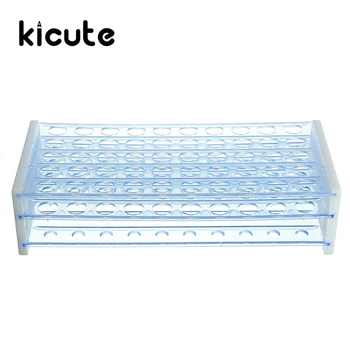 

Kicute 1pc 50 Holes Plastic Test Tube Rack Standing Holder for 12-13 MM Test Tubes Stand Shelf Laboratory Supplies 255x110x62mm