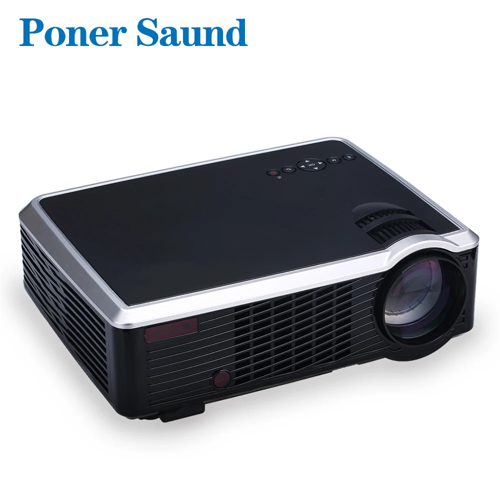 Poner Saund 3302 LED HD font b Projector b font Android WiFi Bluetooth 3500 Lumens 3D