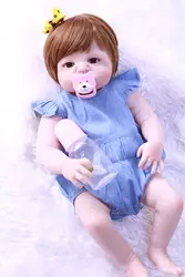 Новая девушка кукла реборн 22 "полный силиконовые виниловые тела Reborn младенцы дети играют дома игрушки Bebe подарков Reborn Brinquedos