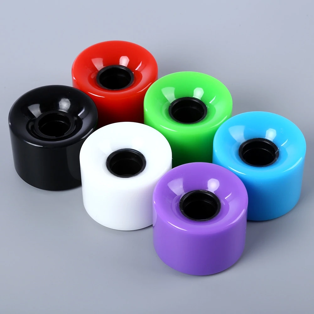 4 шт. колеса для скейтборда крейсера длинная доска прочные цветные из пу 60x45 мм 78 85A