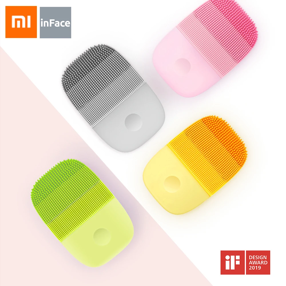 Оригинальная Xiaomi Mijia inFace электрическая звуковая Очищающая щетка для лица IPX7 Водонепроницаемая Глубокая чистка 90S Timed чистящее средство для лица